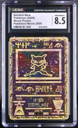 Ancient Mew - Holo Holographic Pokemon 2000 WOTC Movie Promo - CGC 8.5 NM/MINT+