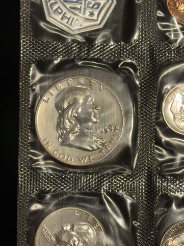 1959 US Mint Proof Set Uncirculated Philadelphia - Picture 2 of 4