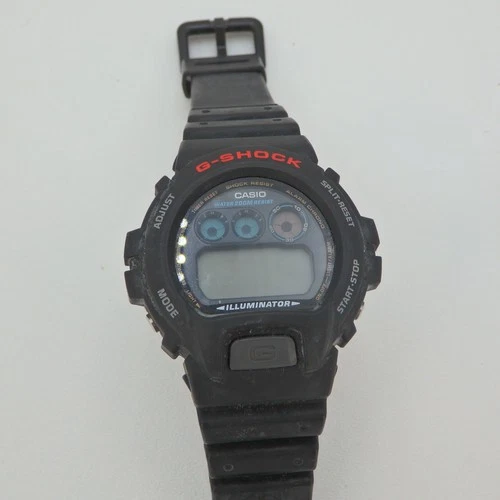 Vintage Casio G-Shock DW6900 1289 Digital  Watch Military 90s Black Need Battery