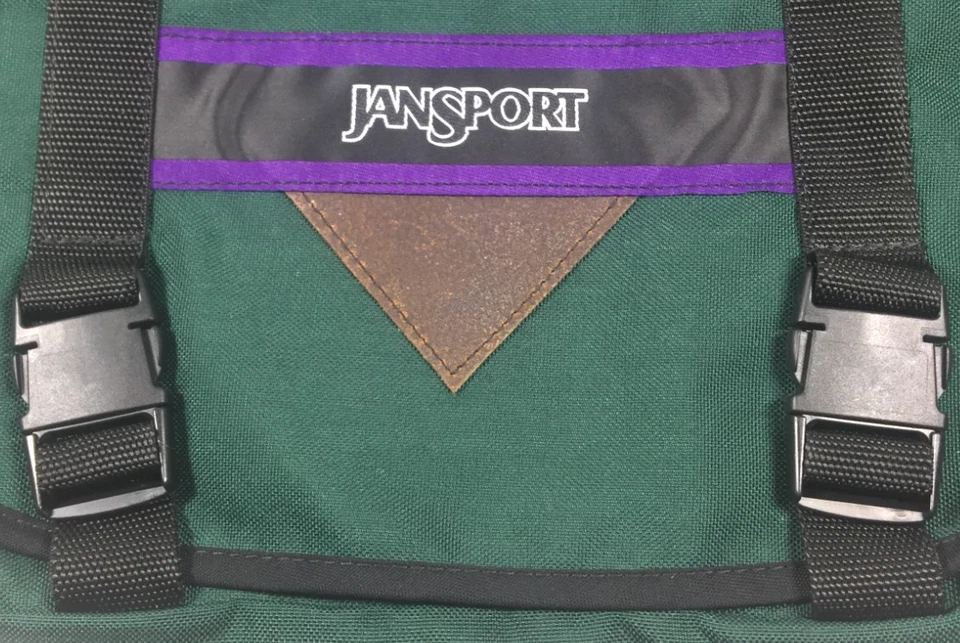 Vintage Jansport Canvas Messenger Bag Green BRAND NEW WITH TAG - Image 2 of 4
