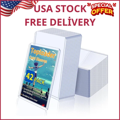 SVALOR Trading Card Sleeves Hard Plastic Clear Case Holder Baseball Card Toploader