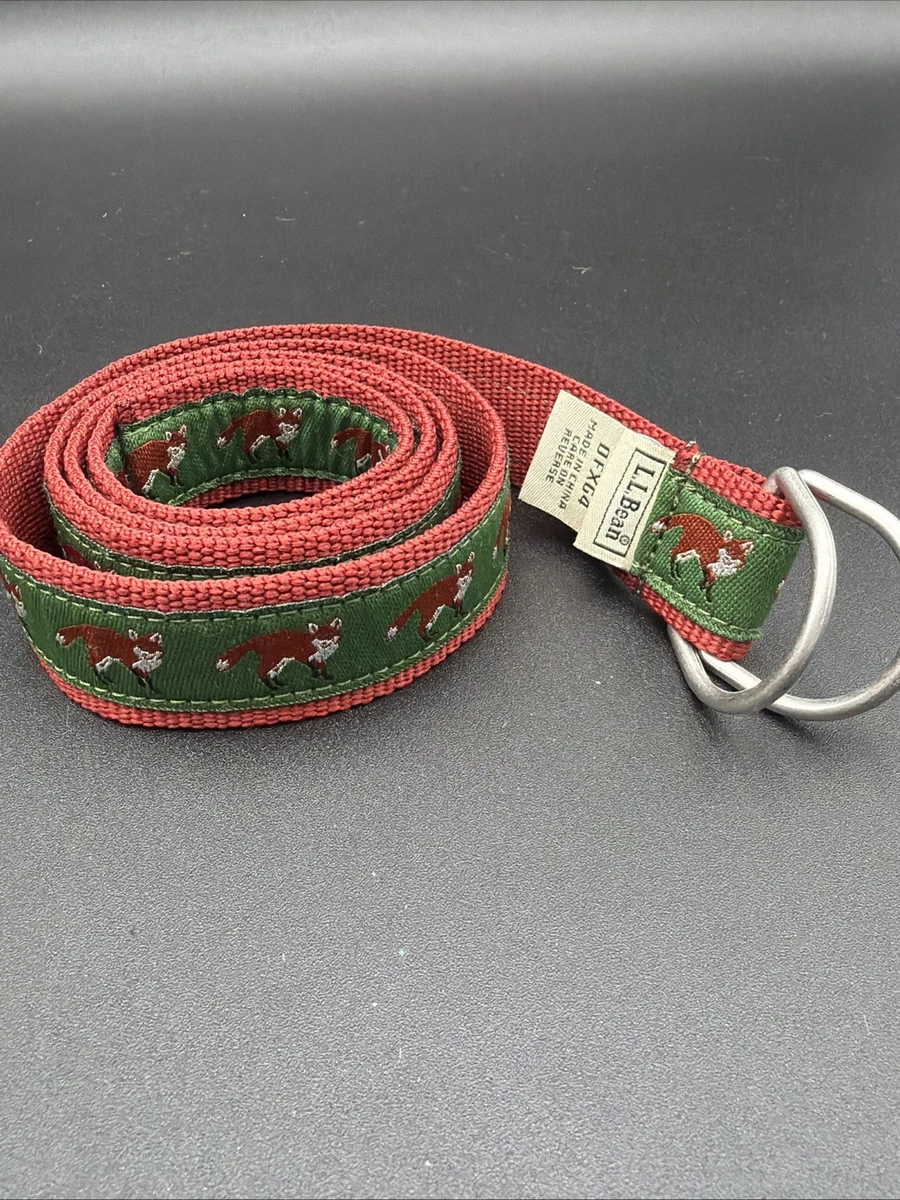 Vtg L.L. Bean Women\'s Needlepoint Belt Medium Snowflakes Winter Blue Ivory Green L.L. Bean Multicolor Belts for Women for sale | eBay main image 2
