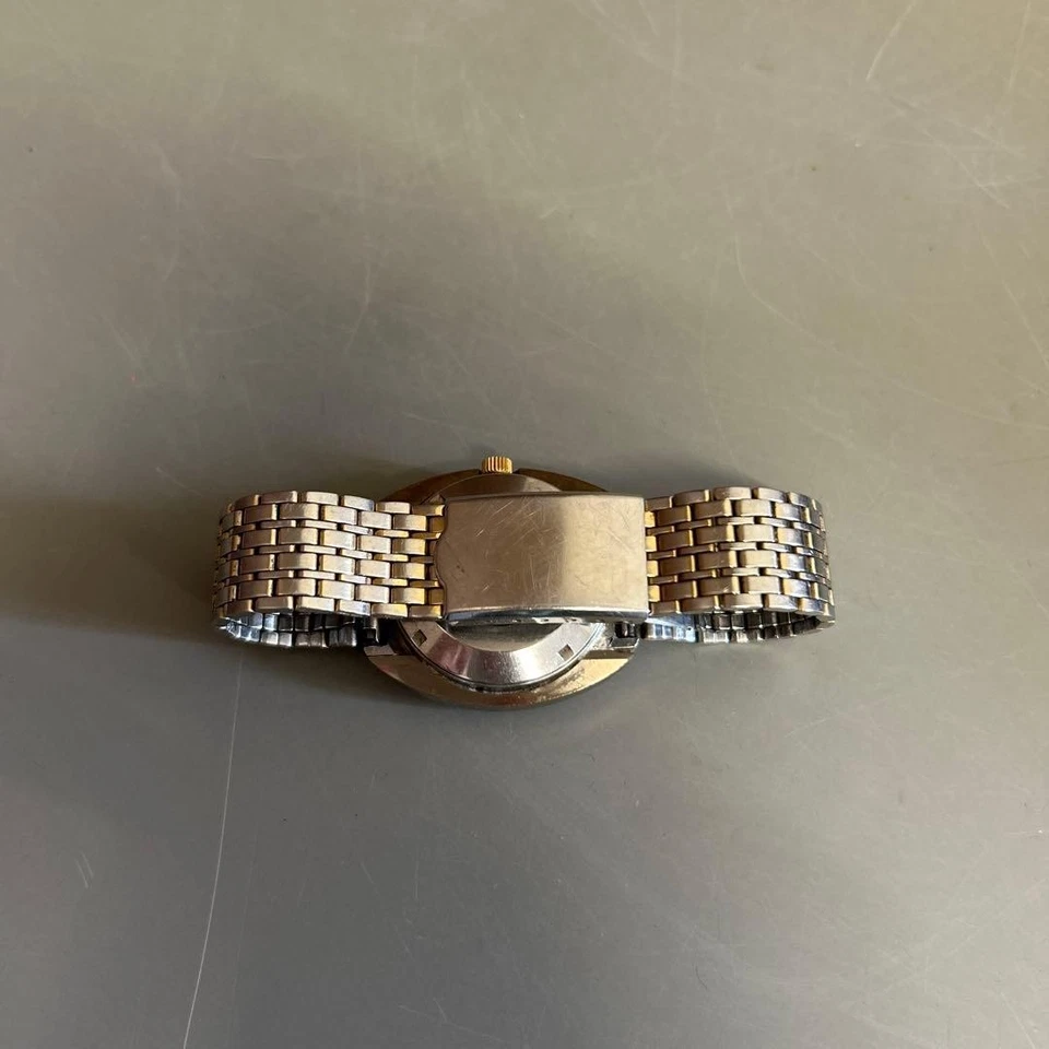 Автоматические мужские часы Rado Balboa циферблат Goldstone дата разряженная батарея не работают - Изображение 2 из 4