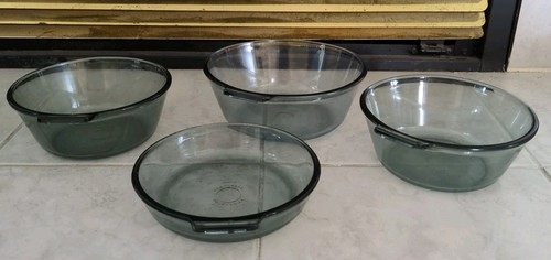 7 Stück Pyrex Flameware blau getönt - Töpfe - (2) 832-B, 833-B, (3) 817-B, ohne Deckel/Griff - Bild 20 von 22