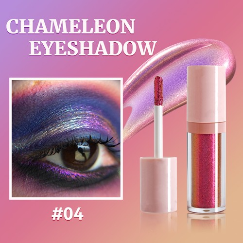 Women Holographic Chameleon Eye Shadows Sparkling Liquid Eyeshadow Cosmetics - Picture 23 of 34