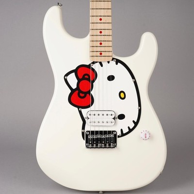 ギター Fender Hello Kitty White Stratocaster Fender x Hello Kitty Stratocaster - Limited Edition - 2024