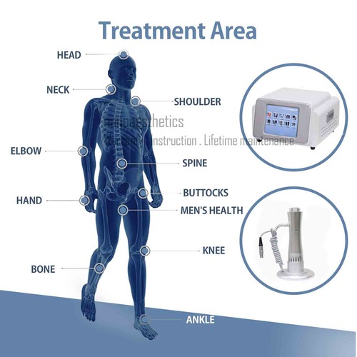 Máquina de terapia física con ondas de choque Tratamiento para aliviar el dolor muscular Onda de choque ESWT - Imagen 4 de 11