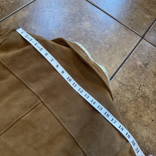Vintage SCHOTT BROS Rancher Suede Leather Sherpa Western Jacket Men’s Size 44 - Picture 13 of 14