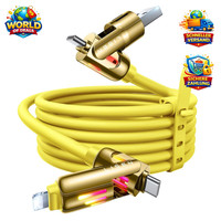 Lisen 240W 4-In-1 Multi-Ladekabel Usb A/C 2M FüR Iphone Und Macbook