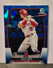 2023 Bowman Chrome-Zach Neto Rookie Sapphire #64-Los Angeles Angels
