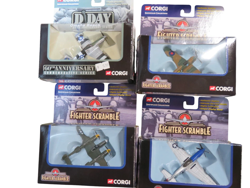 Corgi Fighter Scramble WWII Die-Cast Planes Lot of 16 Fighting Machines - NEW - Image 3 of 4