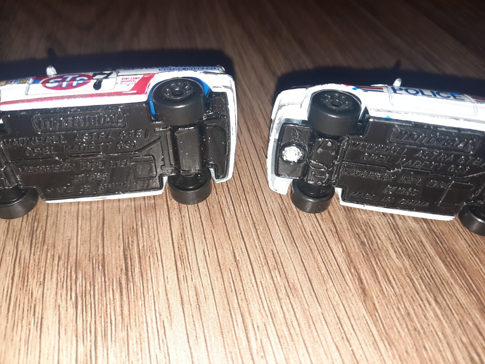 Matchbox Made in China 1985 Vauxhall Astra Police Opel Kadett GSI