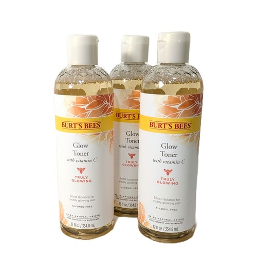 NEW 3 Pack of Burt's Bees Truly Glowing Glow Toner With Vitamin C - 12oz