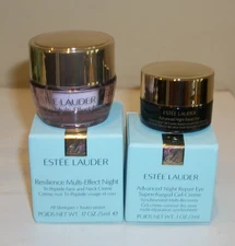 Estee Lauder Resilience Multi-Effect Night Face & Neck Creme .17 oz & .1 oz Eye