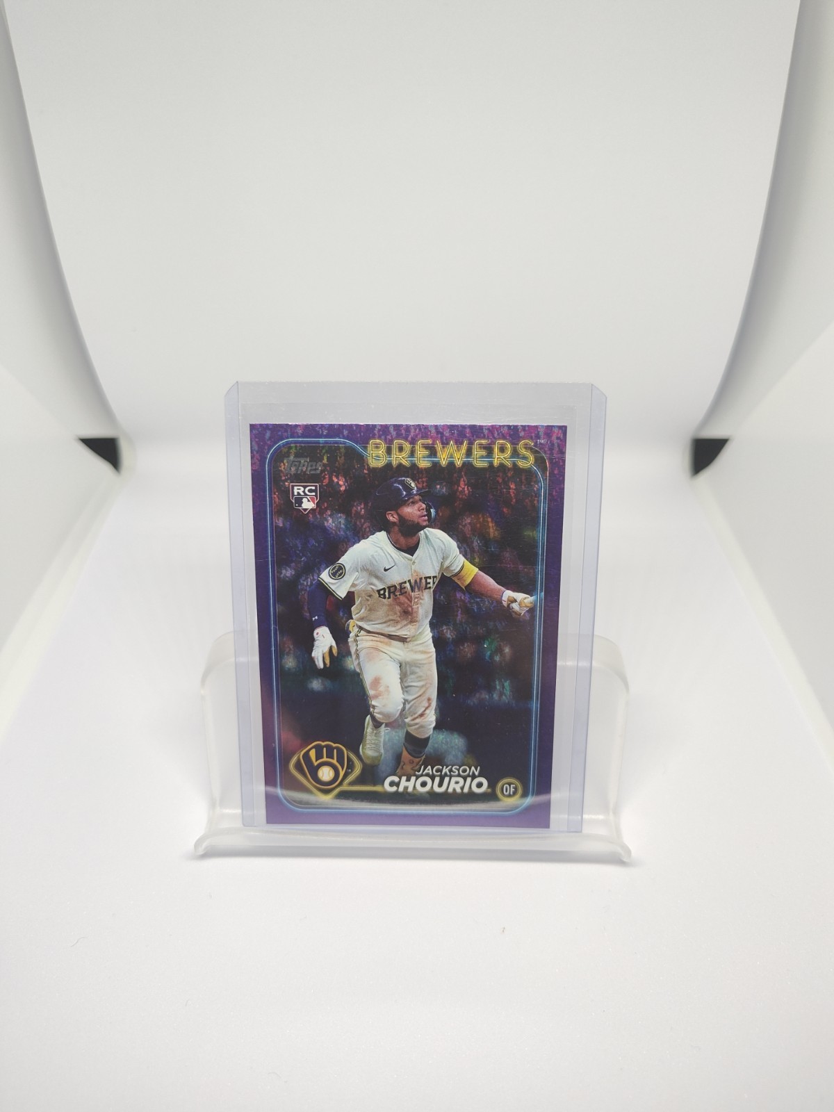 2024 Topps Update Series - Jackson Chourio #US240 Purple Holo Foilboard /799 RC