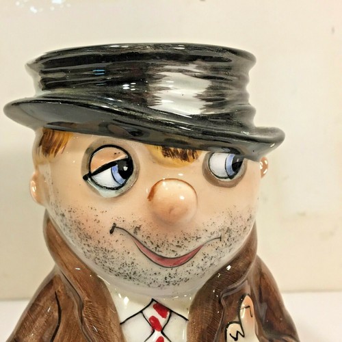 Vtg SHIELDS Molded Ceramic Hobo Tramp Boy Man Pitcher Creamer Japan 6.25" Tall - Picture 2 of 10