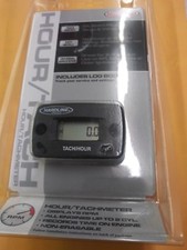 Hardline Products HR-8061-2 Hour Meter/Tachometer for 2-Cylinder Engines ATV MX