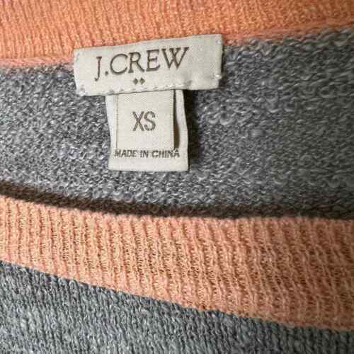 J. Camisa de punto ligera de lino Crew airspun lino bloque de colores XS - Imagen 3 de 8