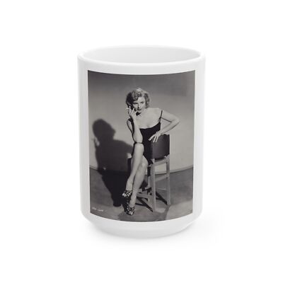 Elaine Stewart #142 (Vintage Female Icon) White Coffee Mug