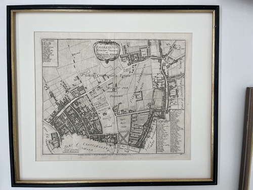 John Stows Map Of Shoreditch 1755. Very Good Condition - Picture 6 of 6