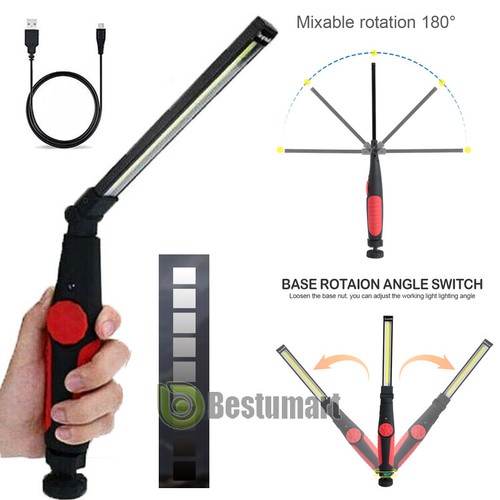 2 Rechargeable Multifunction 20000LM COB LED Slim Work Light Lamp Flashlight New - Picture 25 of 32