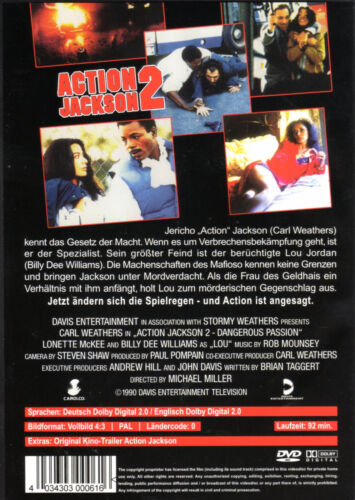 ⚠️ Action Jackson 2 , uncut , DVD , Carl Weathers , NEW , Dangerous Passion ⚠️ - Picture 2 of 2