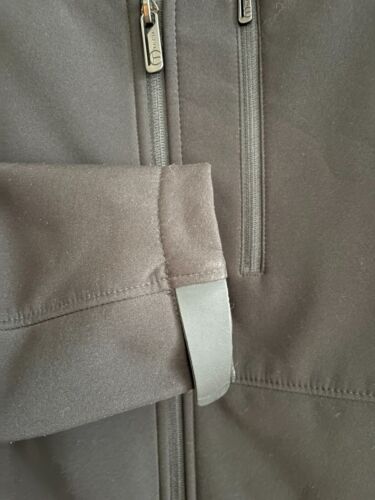 Tumi Black Fleece Lined T-Tech Travel Jacket Men's Size Medium - Picture 3 of 6