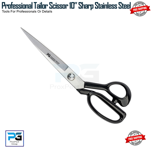 10" Tailor Scissor Dress Making Tailoring Fabric Carpet Shears Scissors UK - Picture 2 of 9