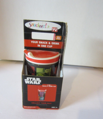 Disney Star Wars Snackee Jr.- Drink + Snack Cup- NIB (303A2) - Imagen 3 de 6