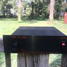 SAE A105 100W Subwoofer 2-Ch Power Amp 0.16 Works Well