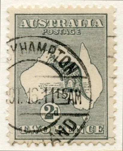 2d Roo Acsc 6B~SG24 2ND WMK SLATE GREY Die1 WITH VARIETY VFU SUPERB. - Picture 2 of 3