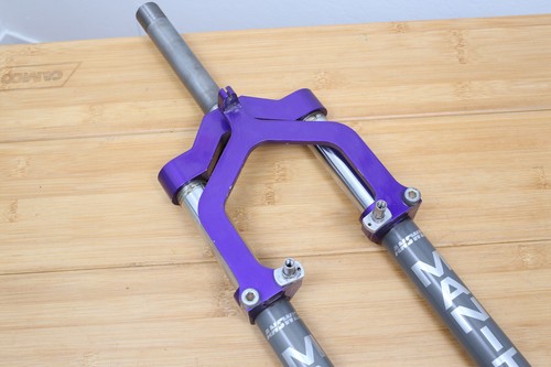 1992 Answer Manitou One M1 Suspension Fork 1" Threaded Klein Ultra Violet - Picture 4 of 19