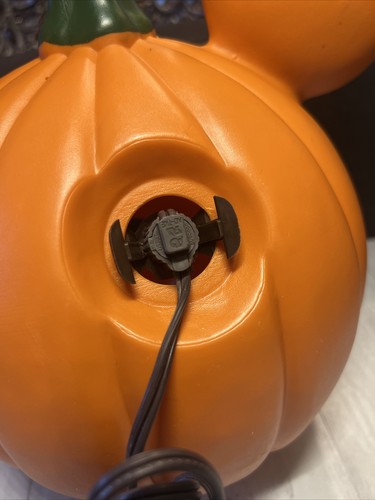 HALLOWEEN PUMPKIN JACK O LANTERN Night Light Blow Mold DISNEY Mickey Mouse - Picture 5 of 10