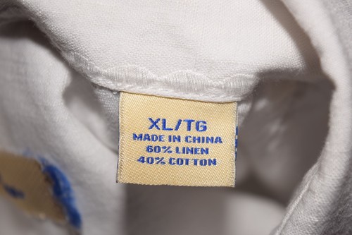 Camisa Tommy Bahama Blanca Algodón Lino Bordada Mangas Largas Botones Talla XL - Imagen 8 de 10