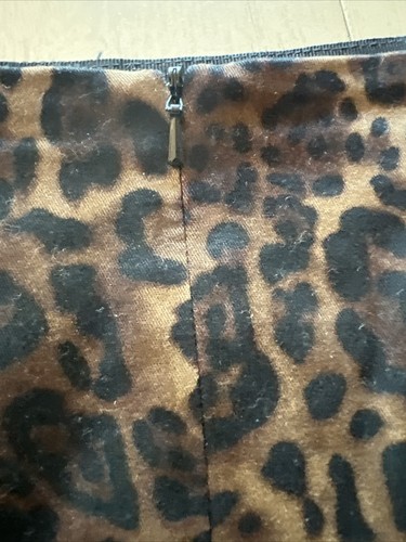 PURE COLLECTION Samt-Bleistiftrock Leopardenmuster Schlitz Größe 4 - Bild 8 von 14