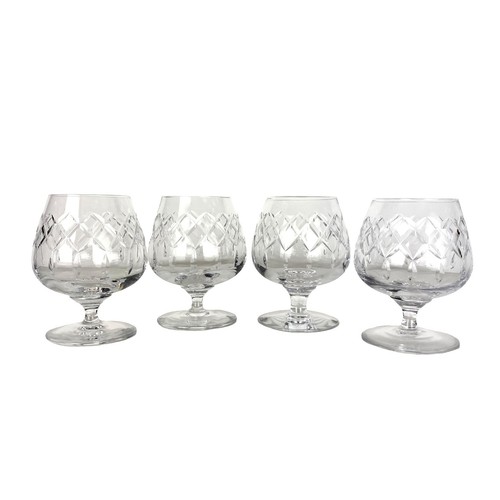 Cartier Signiertes 4er Set Schnaps Schnapsglas Cognac Schliff Kristallgläser - Bild 5 von 9