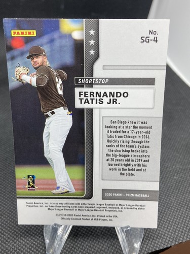 2020 Panini Prizm Fernando Tatis STAR GAZING Card #SG-4 Padres 213 - Picture 2 of 2