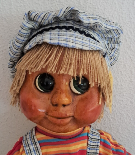 Vintage 1985 NABER Gestalt Kids Wood Doll JAKE Blonde Alaska SIGNED New W/ Tags - Picture 4 of 11