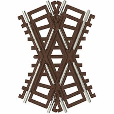 Atlas HO Code 83 Crossing Nickel Silver w/Brown Ties 25 Degrees 573