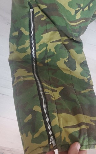 VTG 70s-80s Woodland Camo Insulated Coveralls w/Hood Mens Size S/M - Picture 10 of 12