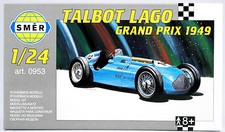 SMER Talbot Lago Grand Prix 1949, Formel 1 Rennwagen, 0953, Bausatz 1:24, OVP