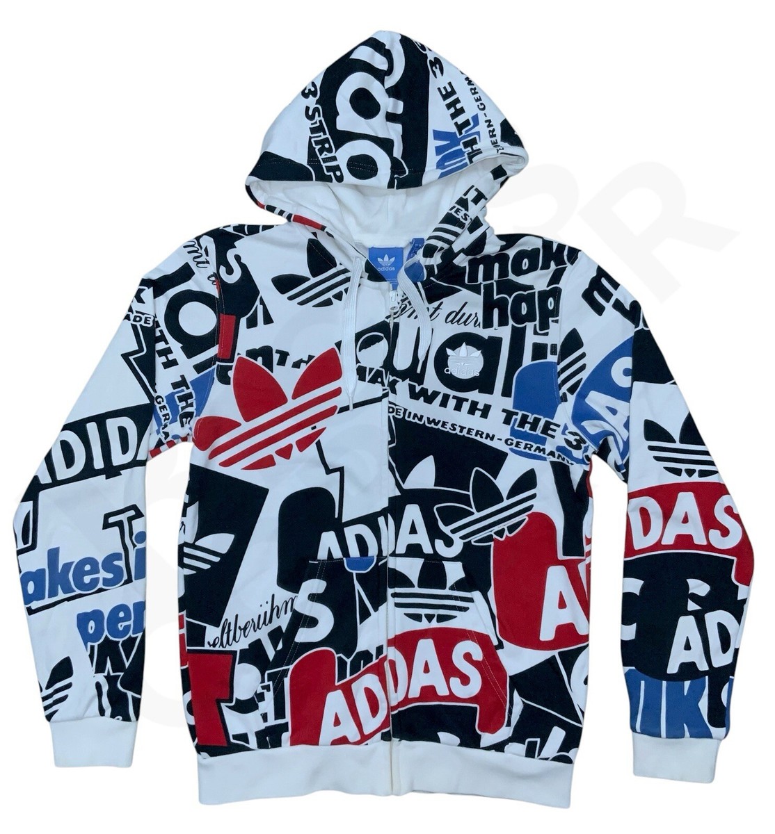 Adidas Hoodie Men's Small Originals All Over Print AOP LOUD Adidas Hoodie Men's Small Originals All Over Print AOP LOUD