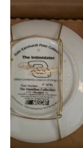 1996 Hamilton Collection Dale Earnhardt Sr The Intimidator Collector Plate - Picture 4 of 4