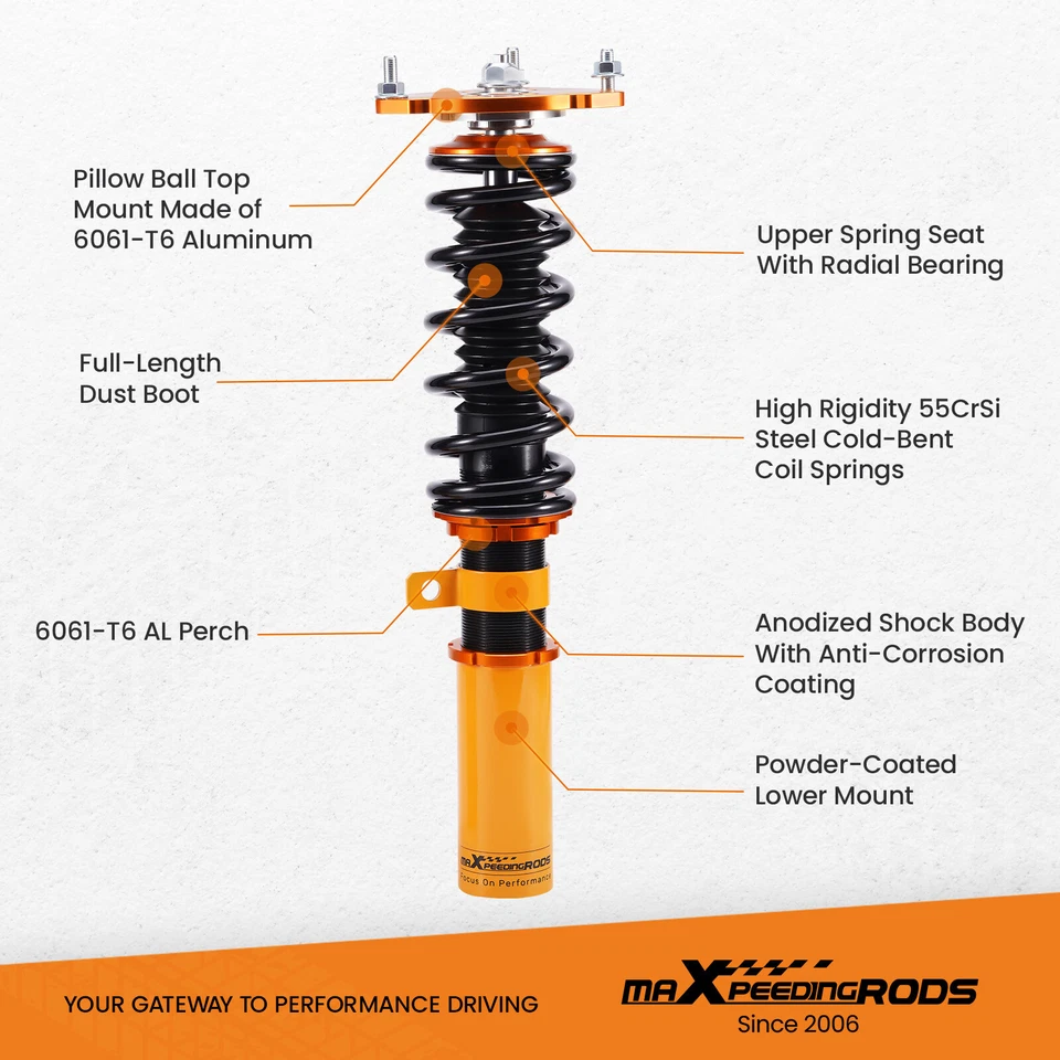 MaXpeedingrods COILOVER STRUT SUSPENSION KIT FOR Chevrolet Impala 2000 - 2011 — 第 2/4 张图片