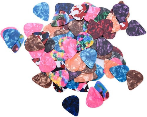 Stylish Colorful Celluloid Guitar Picks Plectrums for Guitar Bass Ukulele 0.46Mm - Picture 2 of 11