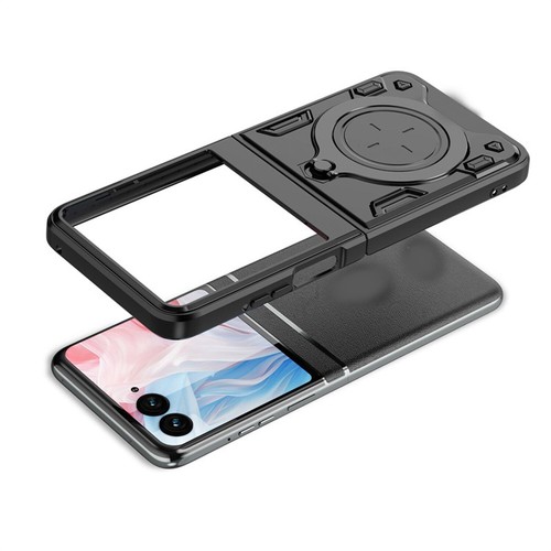 Heavy Duty Cover with 360° Magnetic Ring Stand Phone Case For Motorola Razr 2024 - Picture 6 of 9