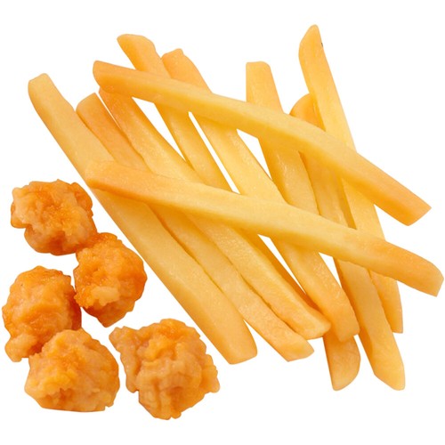 15pcs Fake French Fries & Chicken Nuggets for Toddler Play & Restaurant-FA
