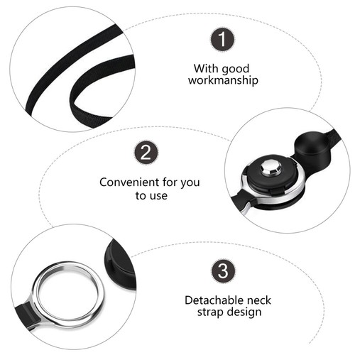 Phone Neck Strap Anti-lost Long Phone Lanyard Phone Hanging Neck Strap Black - 第 4/12 張圖片