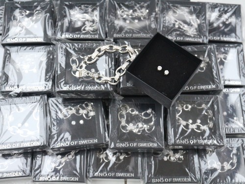 ** POSTEN 36x snö of sweden SET Armband mit Strass und Ohrstecker funkelnd NEU