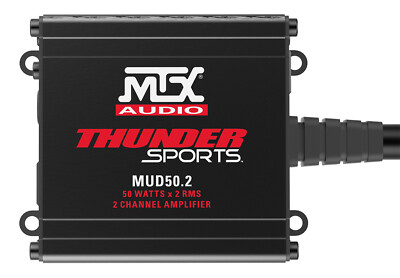 MTX MUD50.2 100 Watt RMS 2-Channel Amplifier Amp For Polaris RZR/ATV/UTV/Cart
